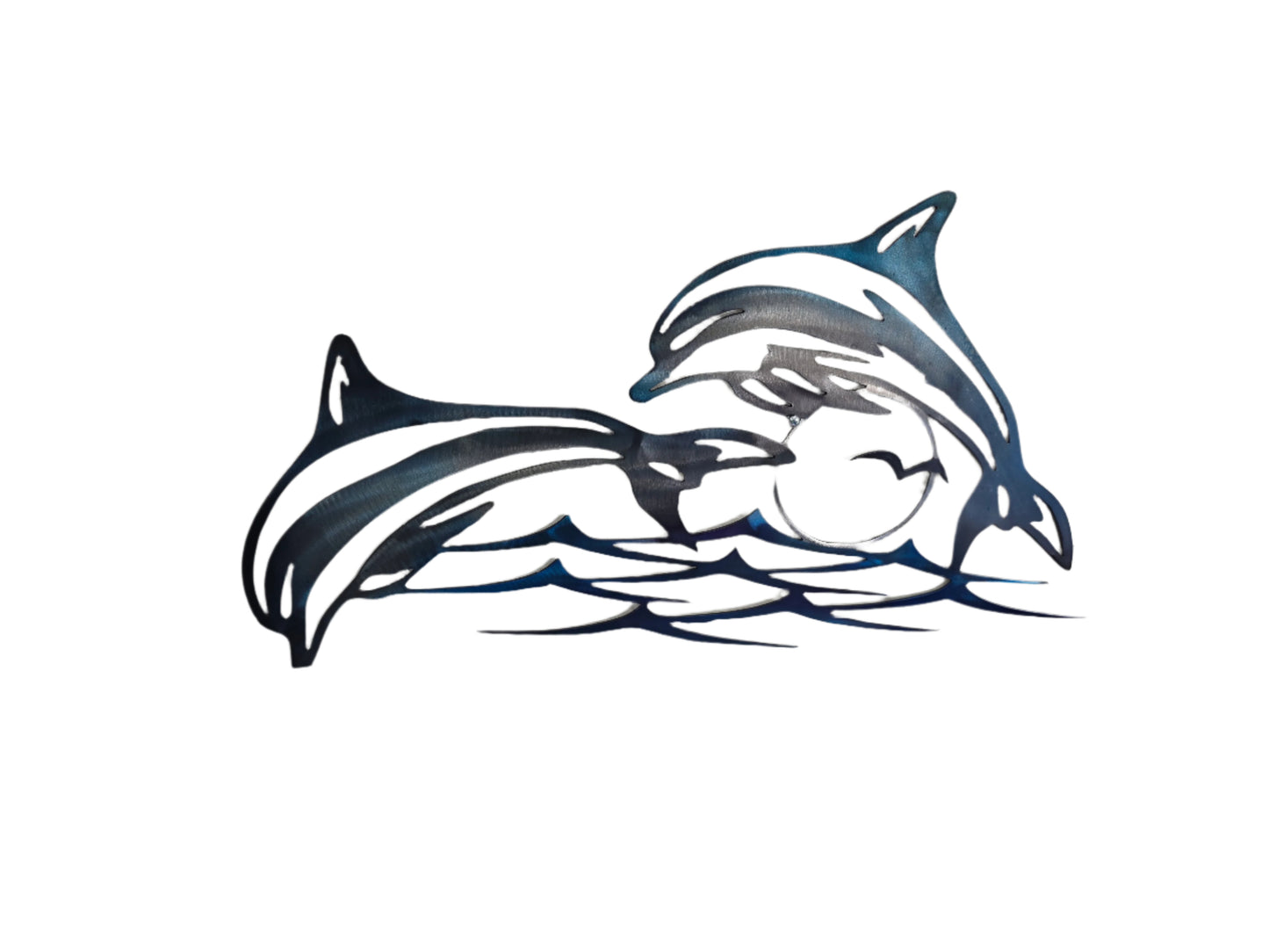 Dolphins Jumping over water