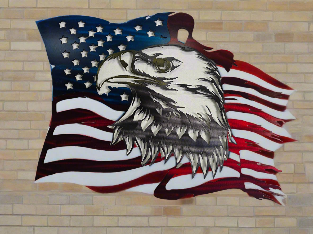 American Flag with Eagle
