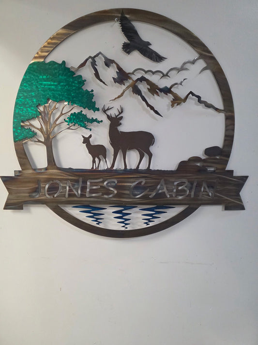 Woods with Deer (Custom)