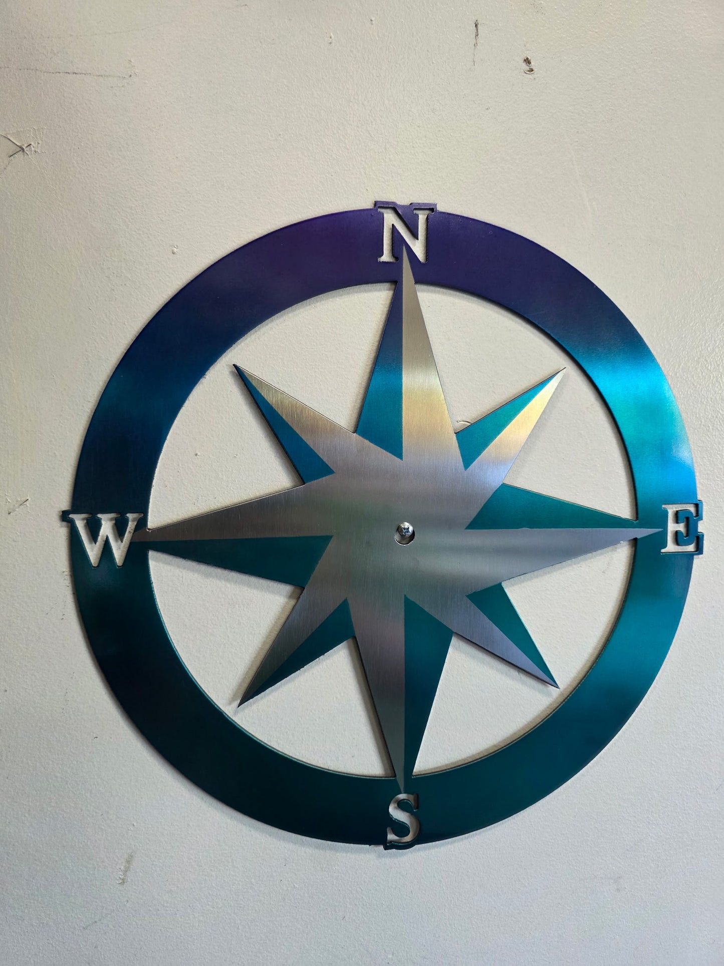Compass Rose Clock