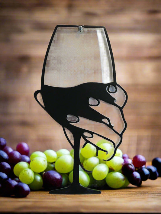 Wine Glass with Hand