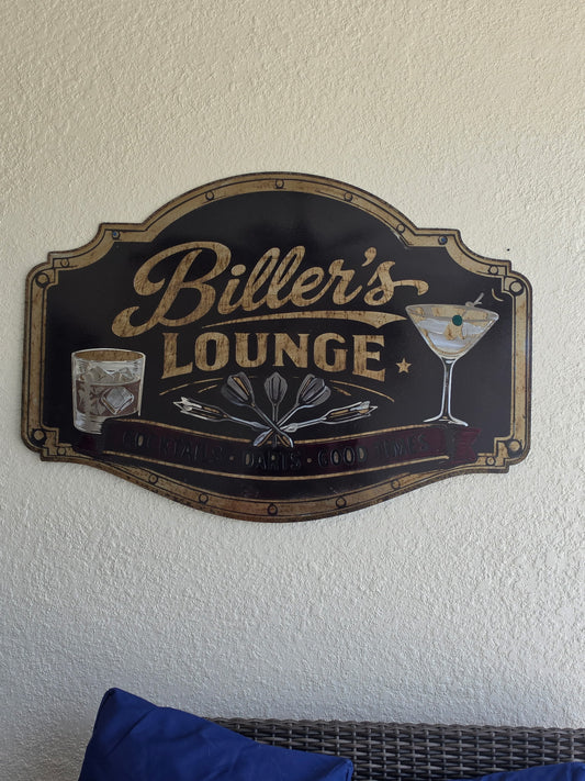 Custom Lounge sign
