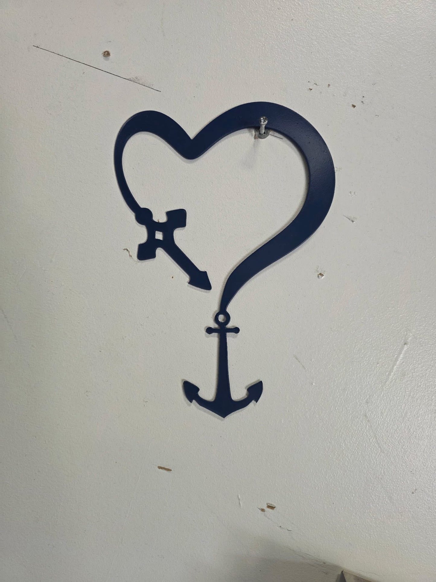 Custom- heart & anchor