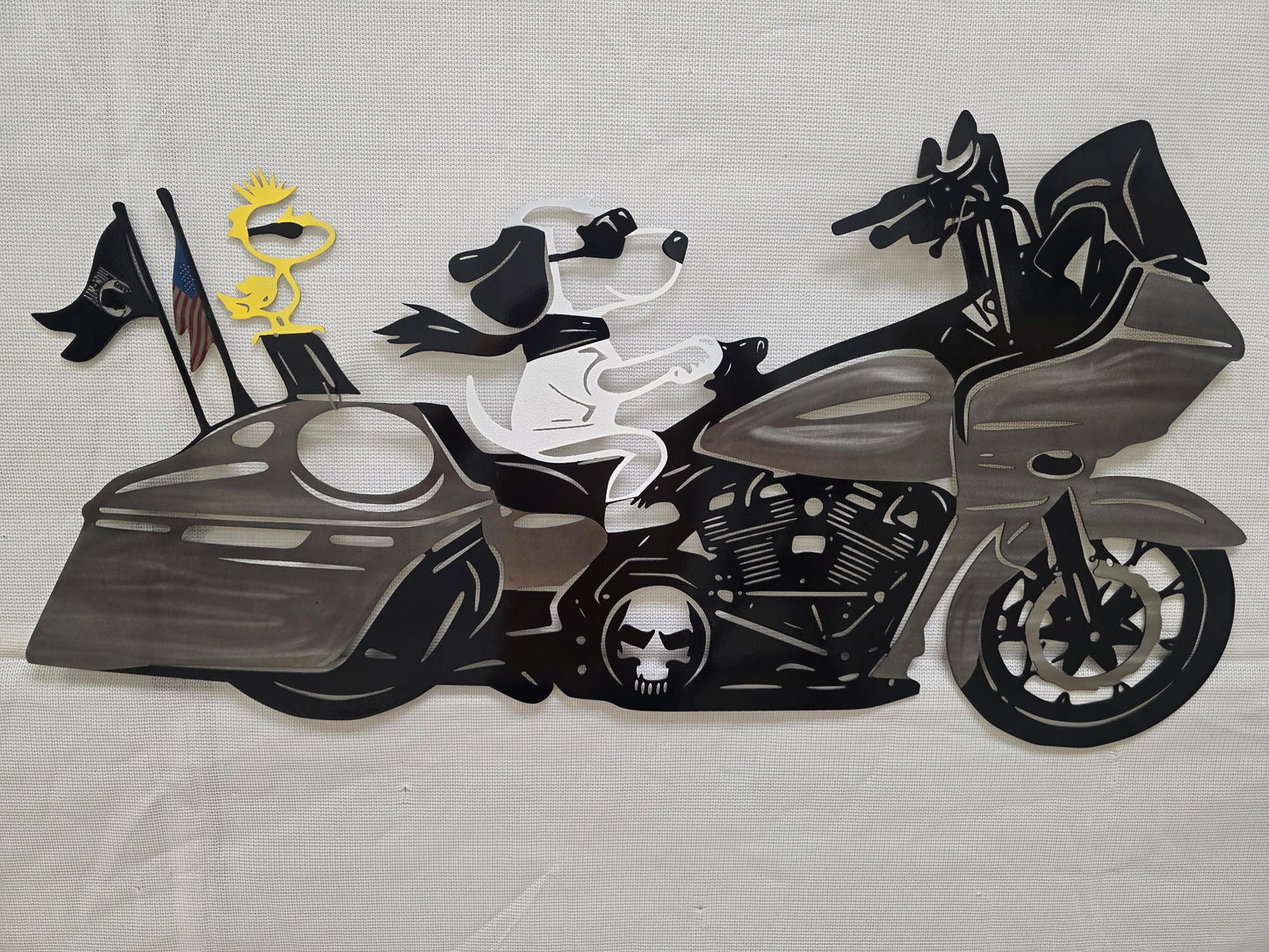 Custom- snoopy on motorcycle