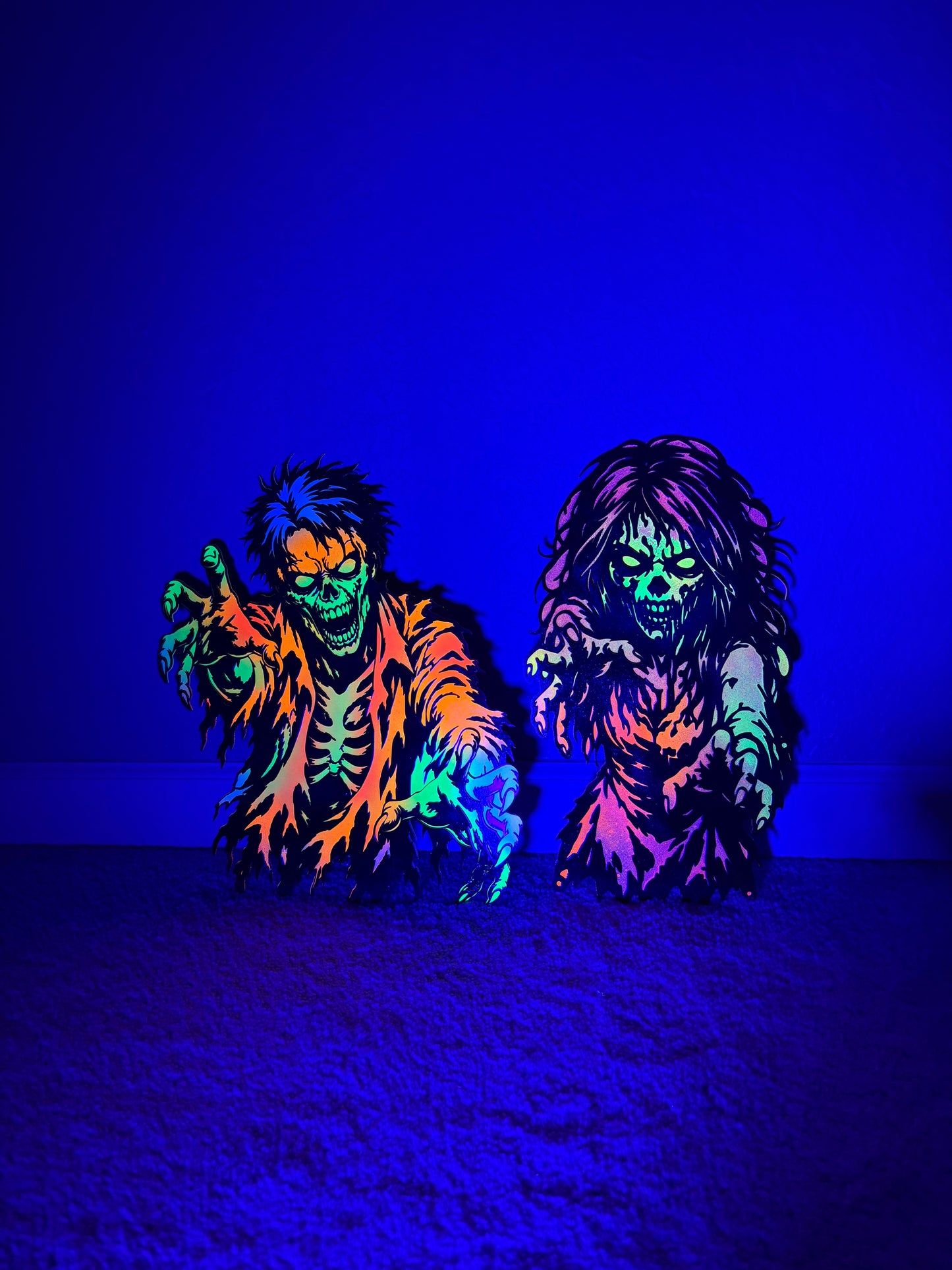 Black Light Betty & Barry Zombie