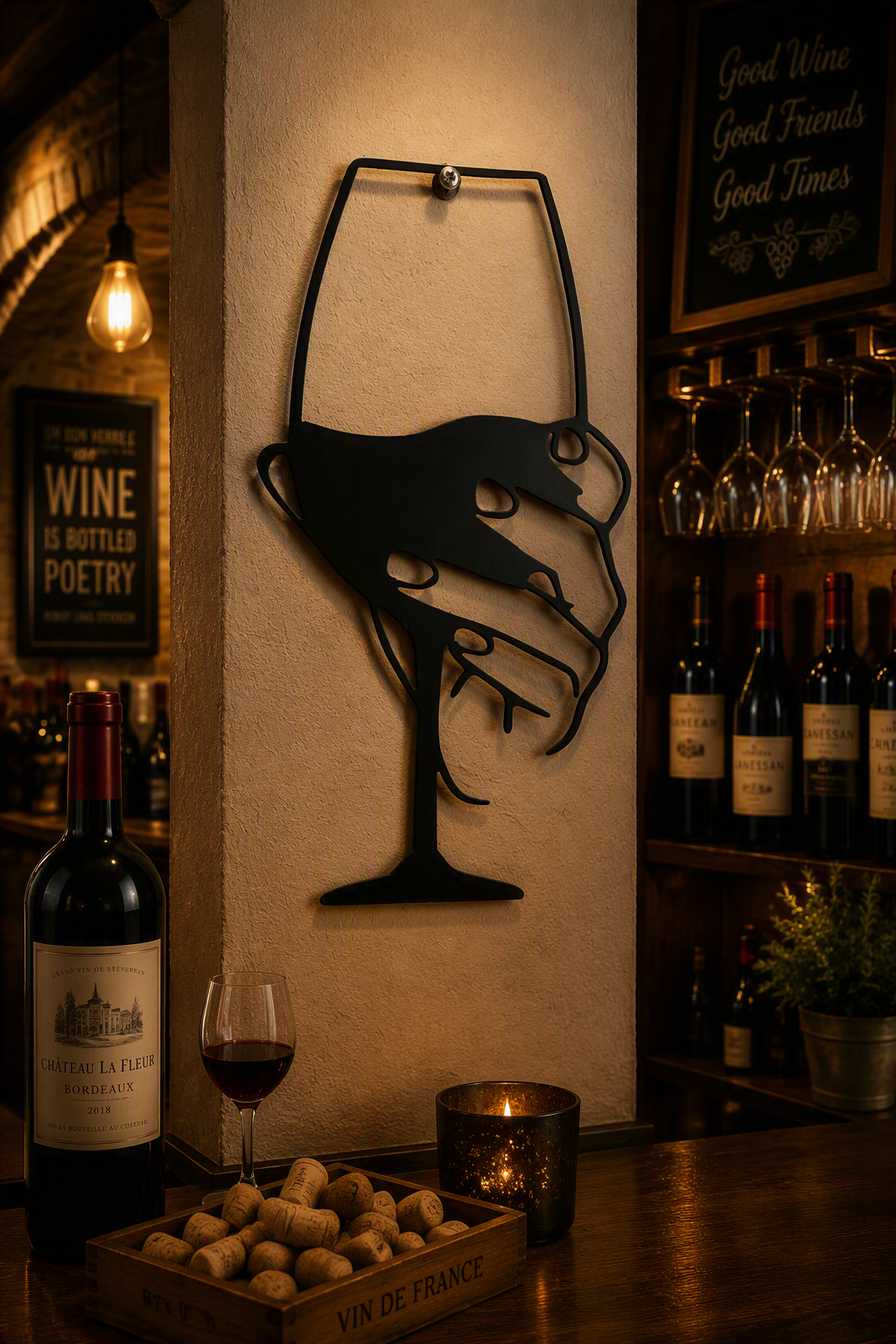 Wine Glass with Hand
