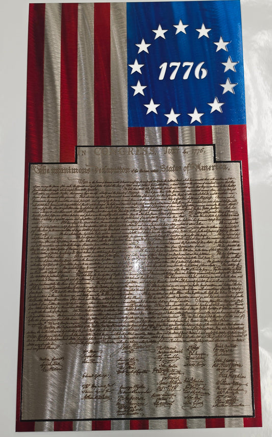 Declaration of Independence, Betsy Ross Flag